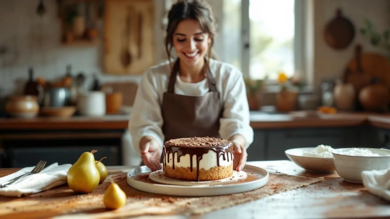 Una pasticcera rivela il segreto per una torta soffice allo yogurt, cioccolato e pere, ecco come ottenerla perfetta per la colazione